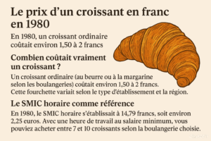 prix d'un croissant en franc en 1980