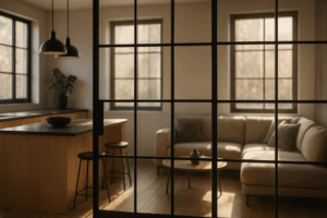 Comment séparer la cuisine du salon sans couper la lumière ?