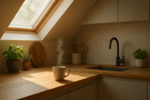 Comment aménager une cuisine sous pente ?