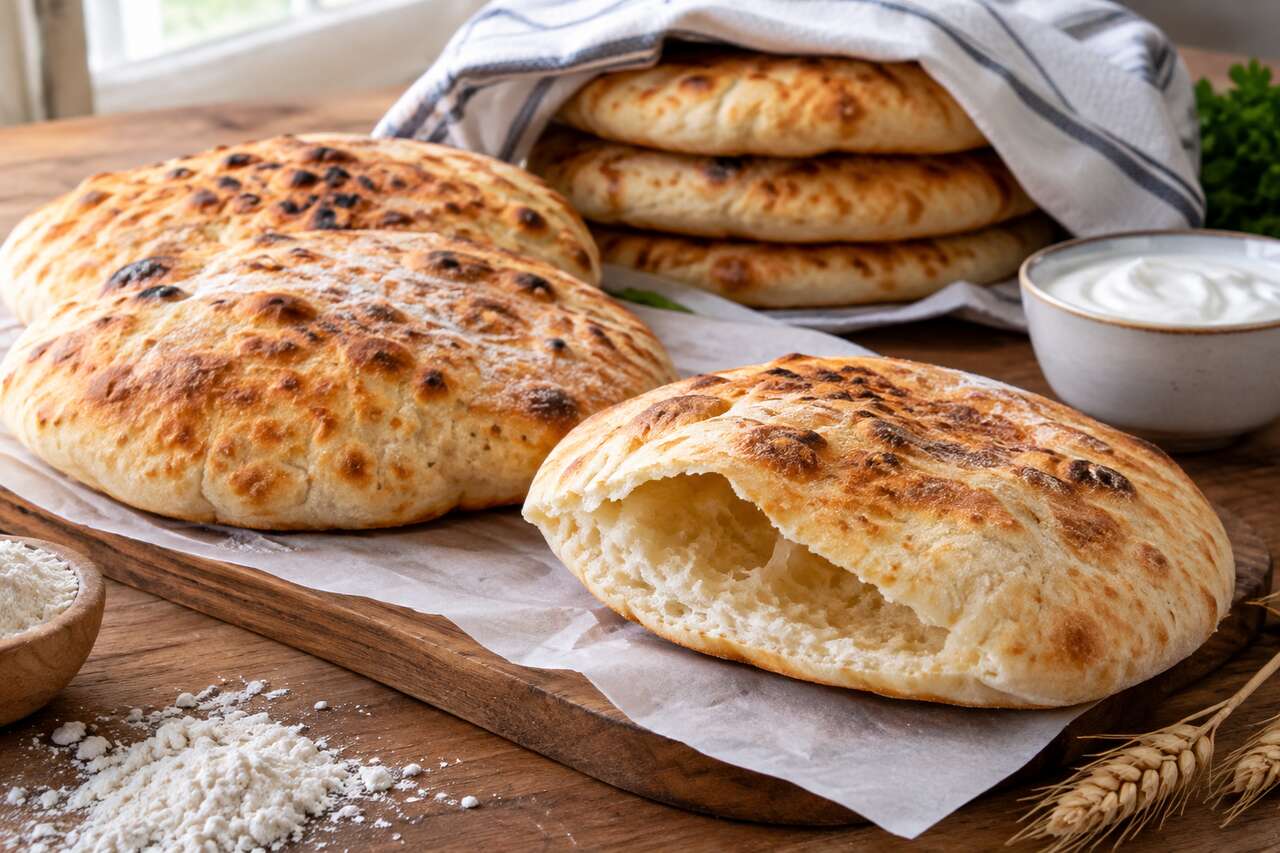 Recette de pain à kebab maison