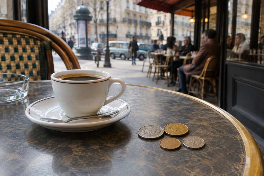 Le prix d’un café en franc en 1980