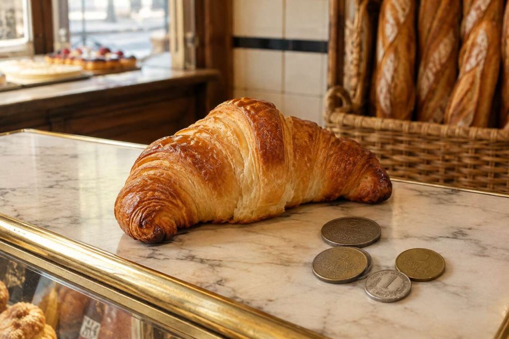 Le prix d’un croissant en franc en 1980