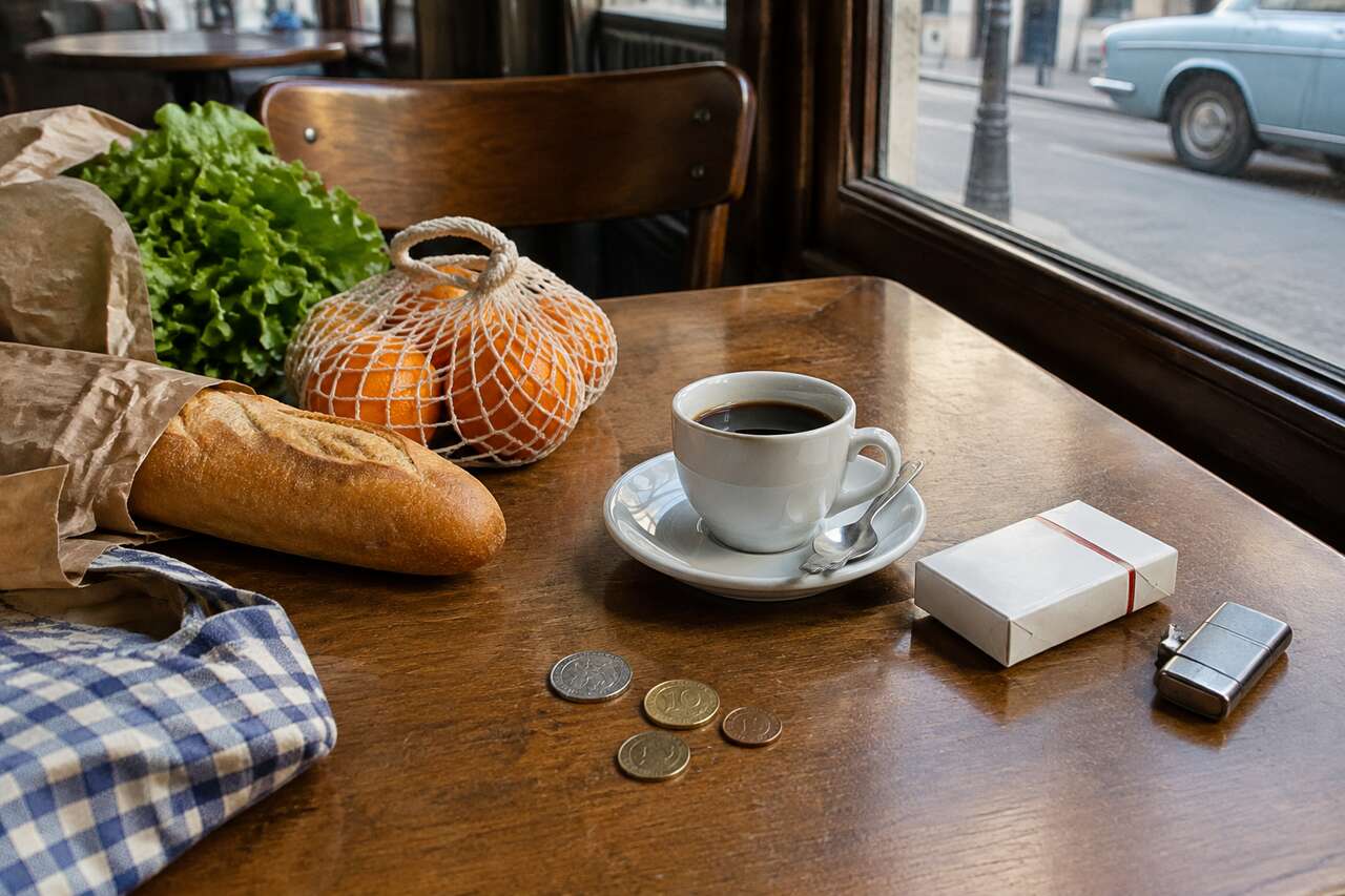 Comparaison 1980: café vs paquet de cigarettes et autres repères du quotidien Comparaison 1980: café vs paquet de cigarettes et autres repères du quotidien