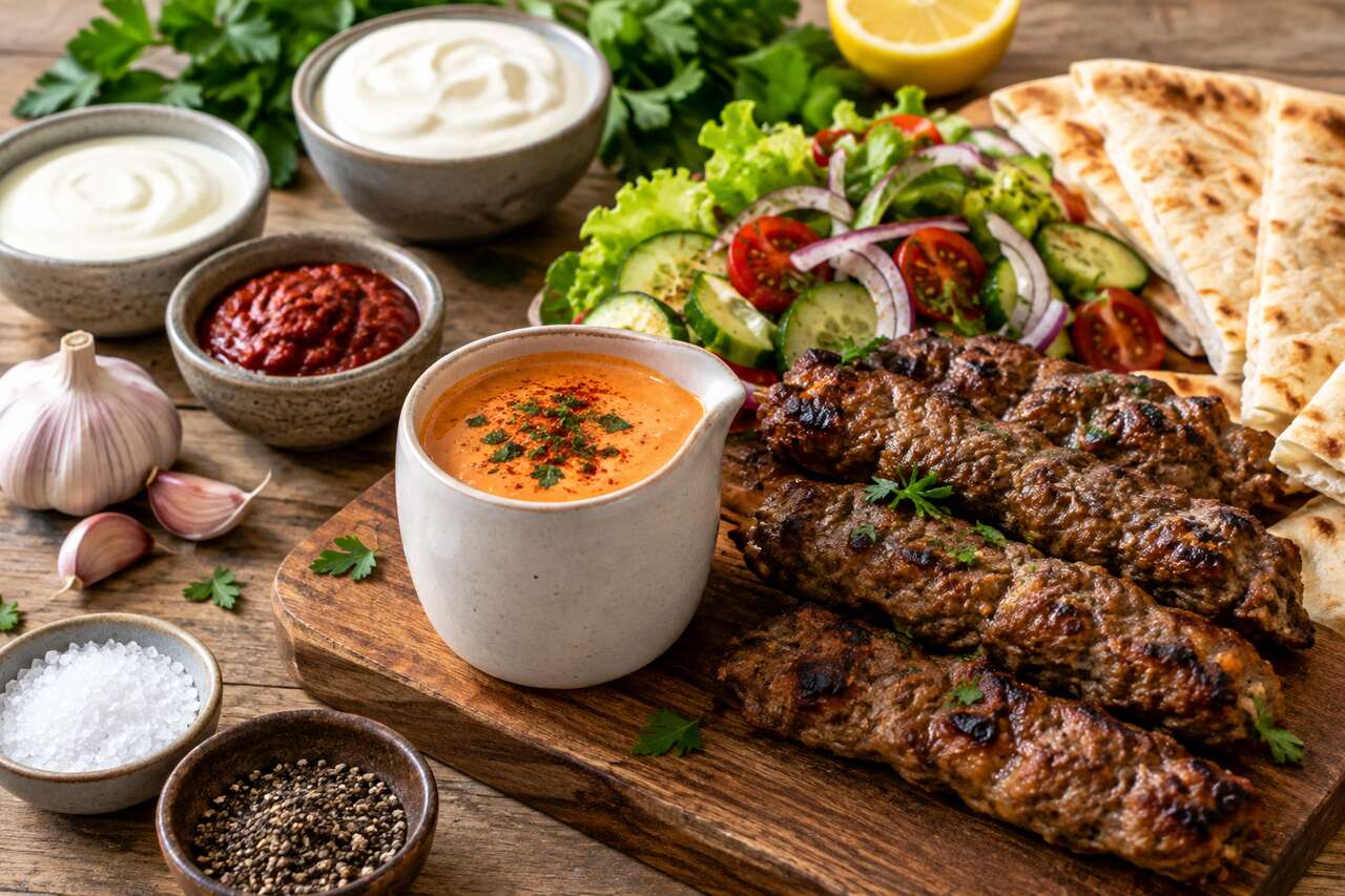 Recette de la véritable sauce algérienne pour kebab