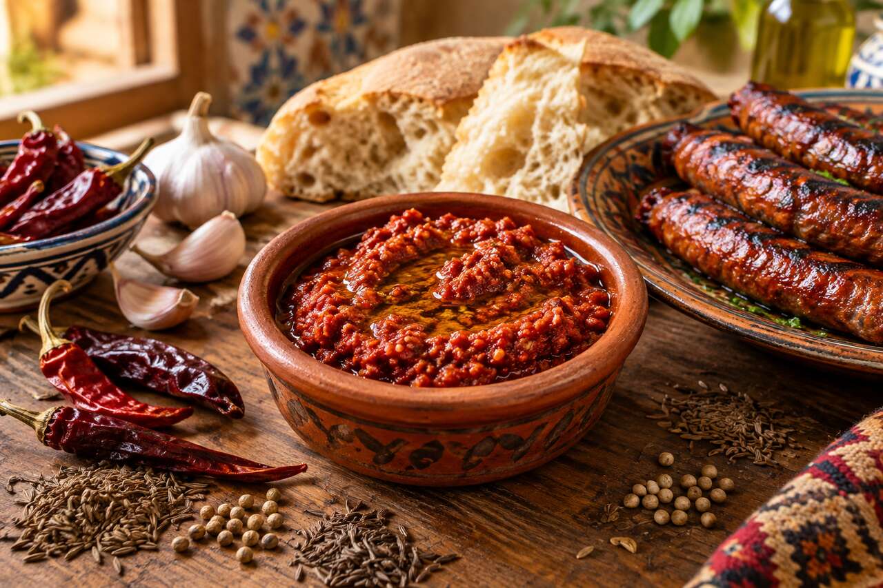 Recette de la véritable sauce harissa