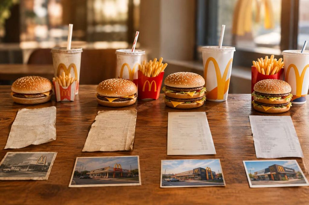 Le prix des menus de McDonald au fil du temps