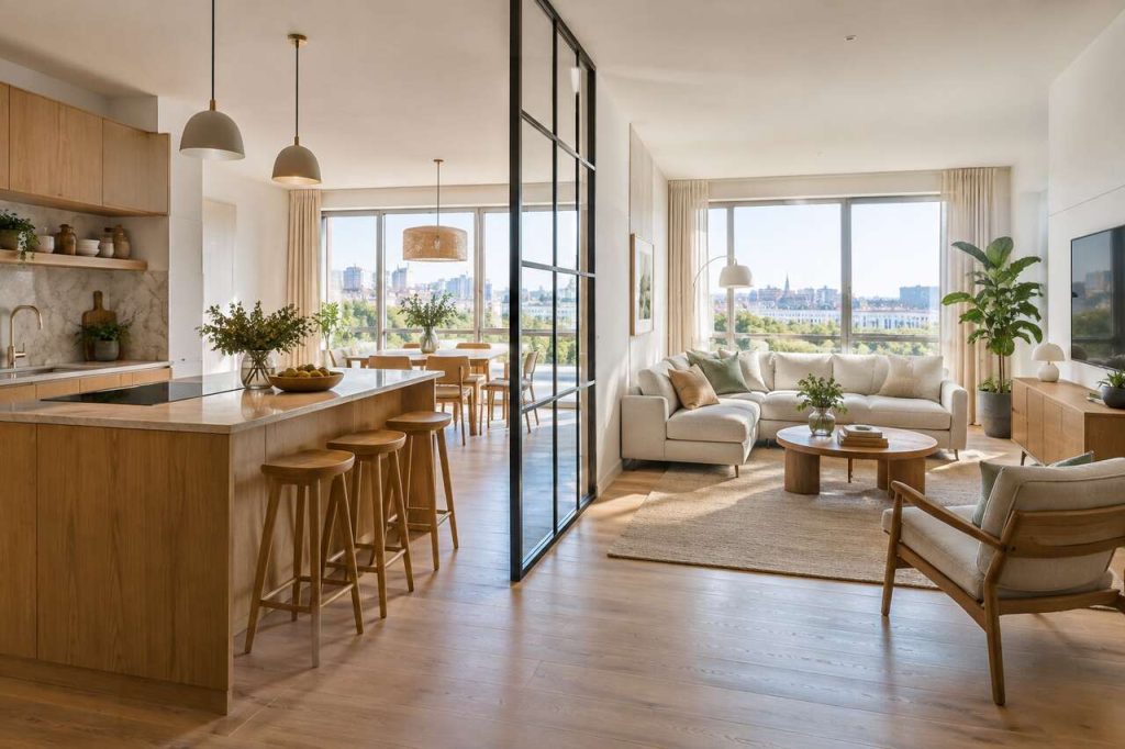 Séparer cuisine et salon sans perdre de lumière : nos meilleures astuces design