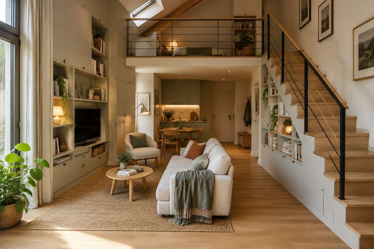 Optimiser l’espace : rangements intégrés et mobilier adapté au volume Optimiser l’espace : rangements intégrés et mobilier adapté au volume