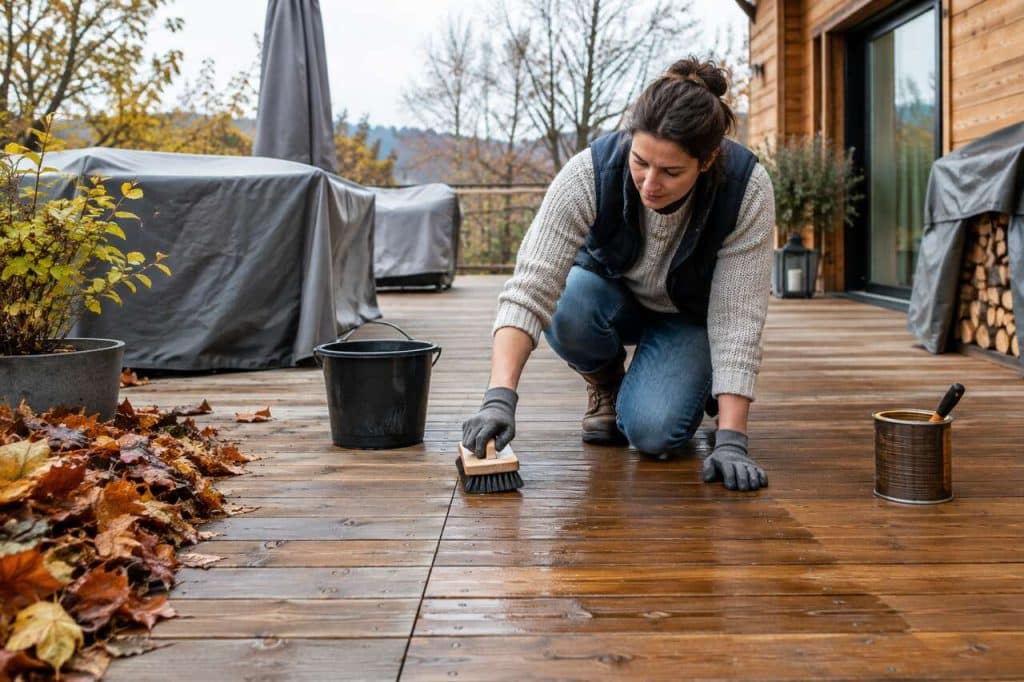 Comment nettoyer et protéger sa terrasse pour l’hiver