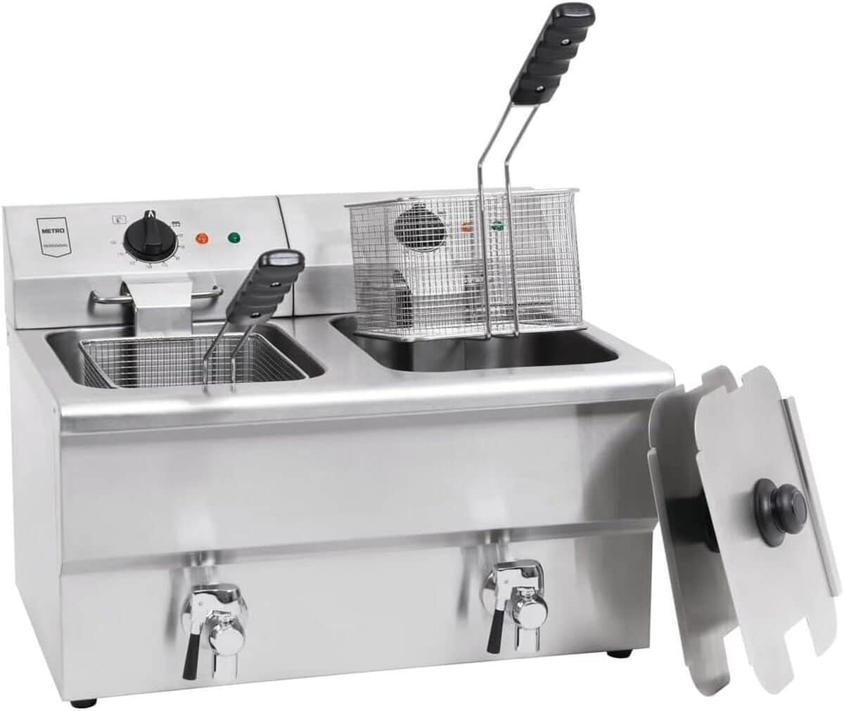 Test de la double friteuse METRO Professional GDF5028 en acier inoxydable