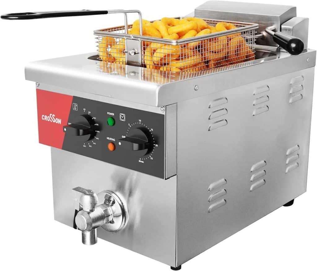 Test : friteuse professionnelle CROSSON 8L en acier inoxydable