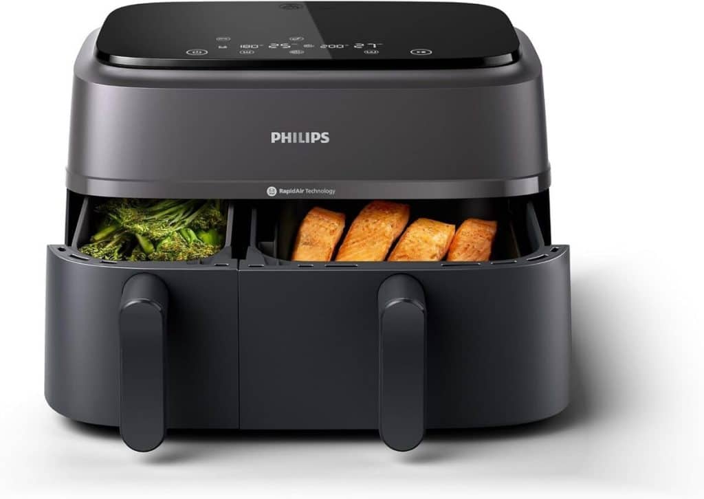 Test : philips Airfryer 3000 double panier 9L noir