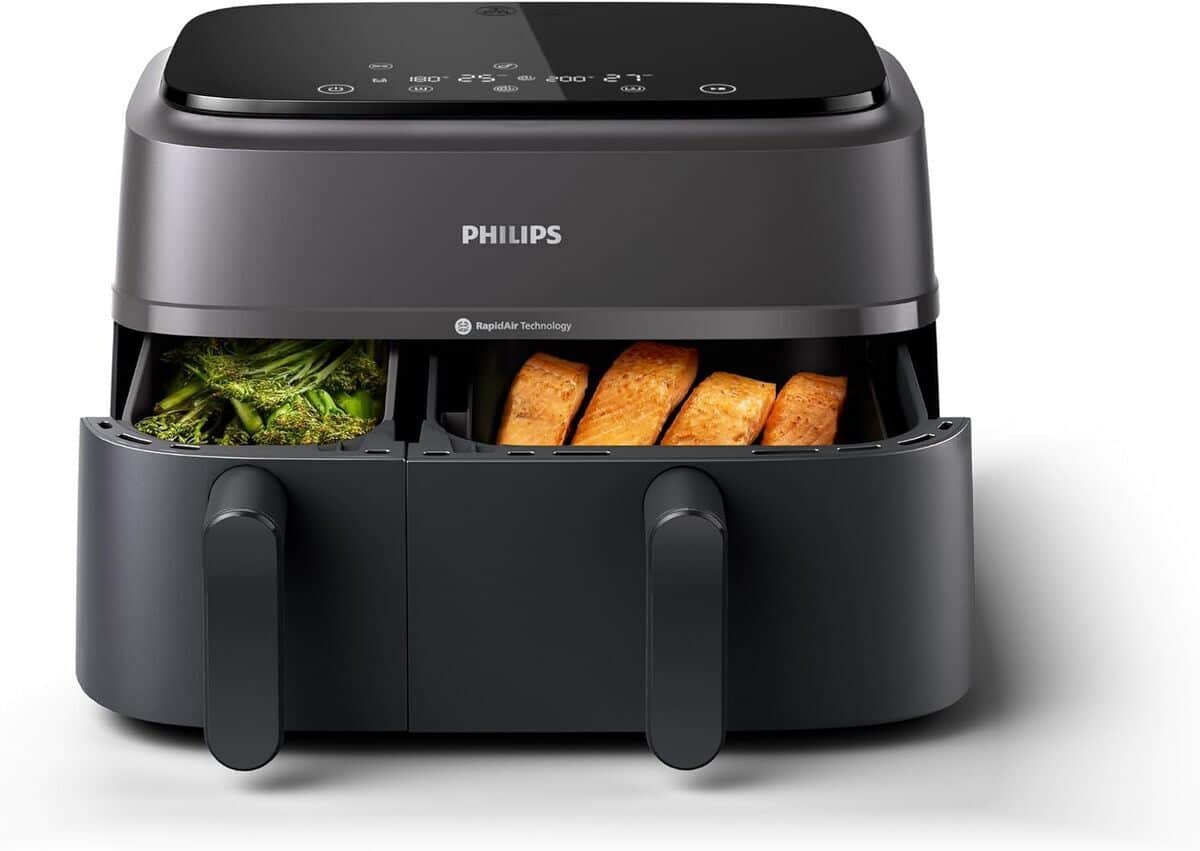 Test : philips Airfryer 3000 double panier 9L noir